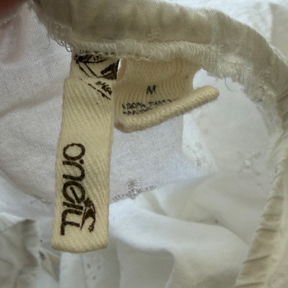 O'Neill White Lace Halter Tank Top - Picture 6 of 6